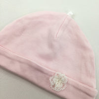 Pink Cotton Hat - Girls 0-3 Months