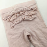 Frill on Botton Pink Leggings - Girls 0-3 Months
