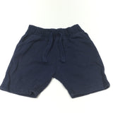 Navy Jersey Shorts - Boys 9-12 Months