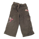 Brown Lined Trousers - Girls 12-18 Months