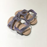 Hearts Sparkly Lilac Sandals - Girls Size 4