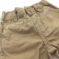 Sand Coloured Cotton Chino Trousers - Boys 0-3 Months