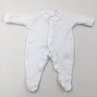 White Babygrow - Boys/Girls Tiny Baby