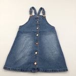 Light Blue Denim Dungaree Dress - Girls 11-12 Years