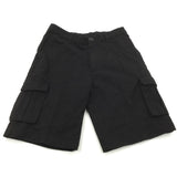 Black School Cargo Shorts - Boys 8-9 Years
