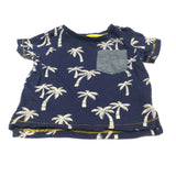 Palm Trees Navy T-Shirt - Boys 0-3 Months