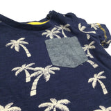 Palm Trees Navy T-Shirt - Boys 0-3 Months