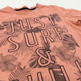 'Just Surf & Chill' Orange T-Shirt - Boys 10-11 Years