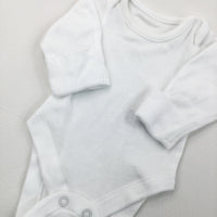 White Long Sleeve Bodysuit - Boys/Girls Newborn