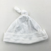 White Cotton Hat - Boys/Girls Newborn