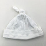 White Cotton Hat - Boys/Girls Newborn
