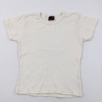 Cream Fitted T-Shirt - Girls 10-12 Years