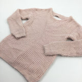 Dusky Pink Fluffy Knitted Jumper - Girls 9-10 Years