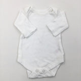 White Long Sleeve Bodysuit - Boys/Girls Newborn