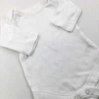 White Long Sleeve Bodysuit - Boys/Girls Newborn