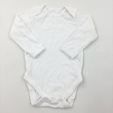 White Long Sleeve Bodysuit - Boys/Girls 9-12 Months