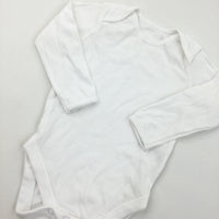 White Long Sleeve Bodysuit - Boys/Girls 9-12 Months