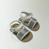 Cream & Silver Sparkly Sandals - Girls 6-9 Months
