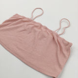 Pink Ribbed Cropped Vest Top - Girls 11-12 Years
