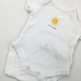 Sunshine White Short Sleeve Bodysuit - Boys/Girls Newborn