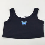 Butterfly Lightweight Cropped Jersey Vest Top - Girls 11-12 Years