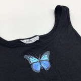 Butterfly Lightweight Cropped Jersey Vest Top - Girls 11-12 Years