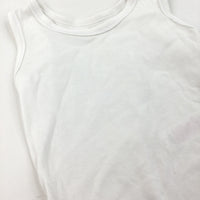 White Sleeveless Bodysuit - Girls/Boys 9-12 Months