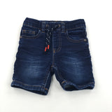 Dark Blue Denim Shorts - Boys 9-12 Months