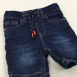 Dark Blue Denim Shorts - Boys 9-12 Months