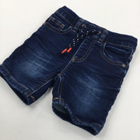 Dark Blue Denim Shorts - Boys 9-12 Months