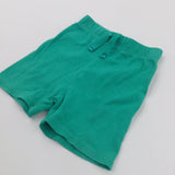 Emerald Green Lightweight Jersey Shorts - Boys 9-12 Months