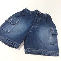 Dark Blue Denim Shorts - Boys 12-18 Months