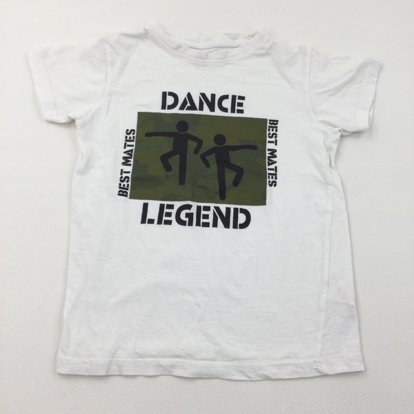 'Dance Legend' White T-Shirt - Boys 7-8 Years