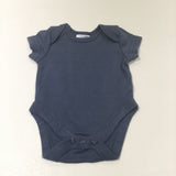 Slate Blue Short Sleeve Bodysuit - Boys Early Baby