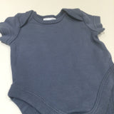 Slate Blue Short Sleeve Bodysuit - Boys Early Baby