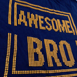 'Awesome Bro' Navy T-Shirt - Boys 6-7 Years