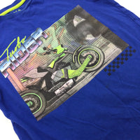 'Turbo Rider' Blue T-Shirt - Boys 7-8 Years