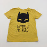 'Batman Is My Hero' Yellow T-Shirt - Boys 6-7 Years