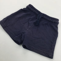 Navy Jersey Shorts - Boys 12-18 Months