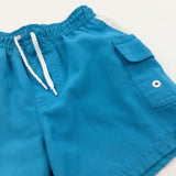 Blue & White Swimming Shorts - Boys 2-3 Years