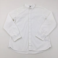 White Smart Long Sleeve Shirt - Boys 12 Years