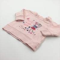 'Believe In Your Dreams' Fairy Glittery & Net Skirt Pink Sweatshirt - Girls 3-6 Months