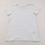 White T-Shirt - Girls 12 Years