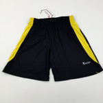**NEW** Black & Yellow Football Shorts - Boys 11-12 Years