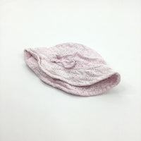 Pink Broderie Cotton Sun Hat - Girls 3-6 Months