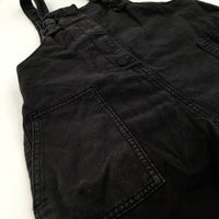 Black Denim Dungarees - Girls 7 Years