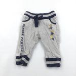'Minion Powered' Despicable Me Grey Joggers  - Boys 3-6 Months