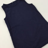 Navy Vest - Boys 8-9 Years