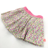 Flowers Colourful Cotton Skirt - Girls 12-18 Months