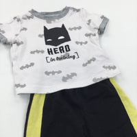 'Hero In Training' Batman T-Shirt & Matching Joggers - Boys 3-6 Months